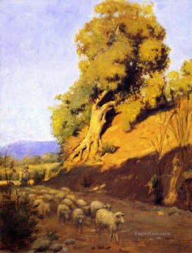 羊飼い Painting - グランビル レドモンド xx 羊飼いと群れ